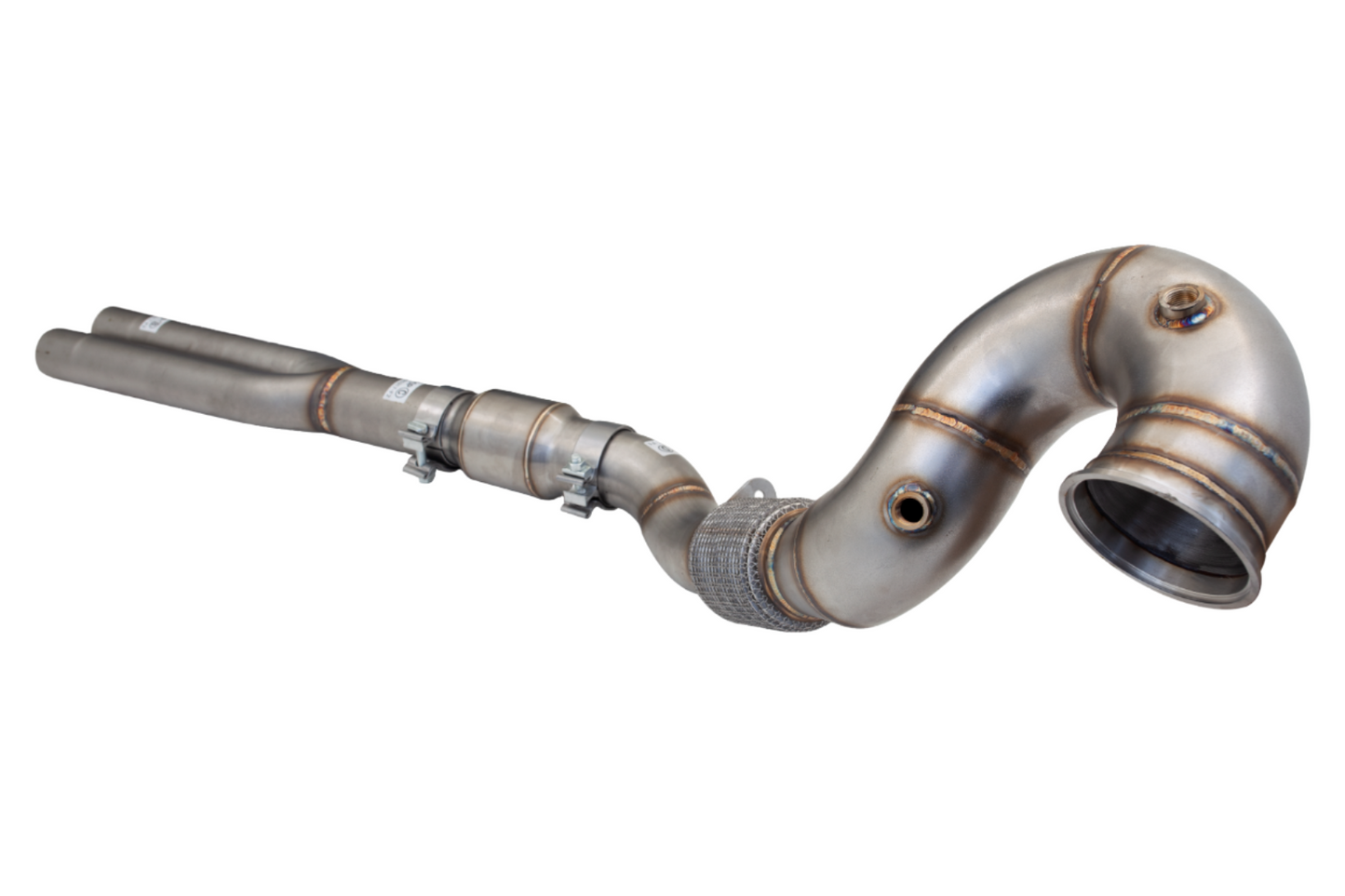 Audi RS3 8V Downpipe with High-Flow Catalytic Converter XForce 4"-3"