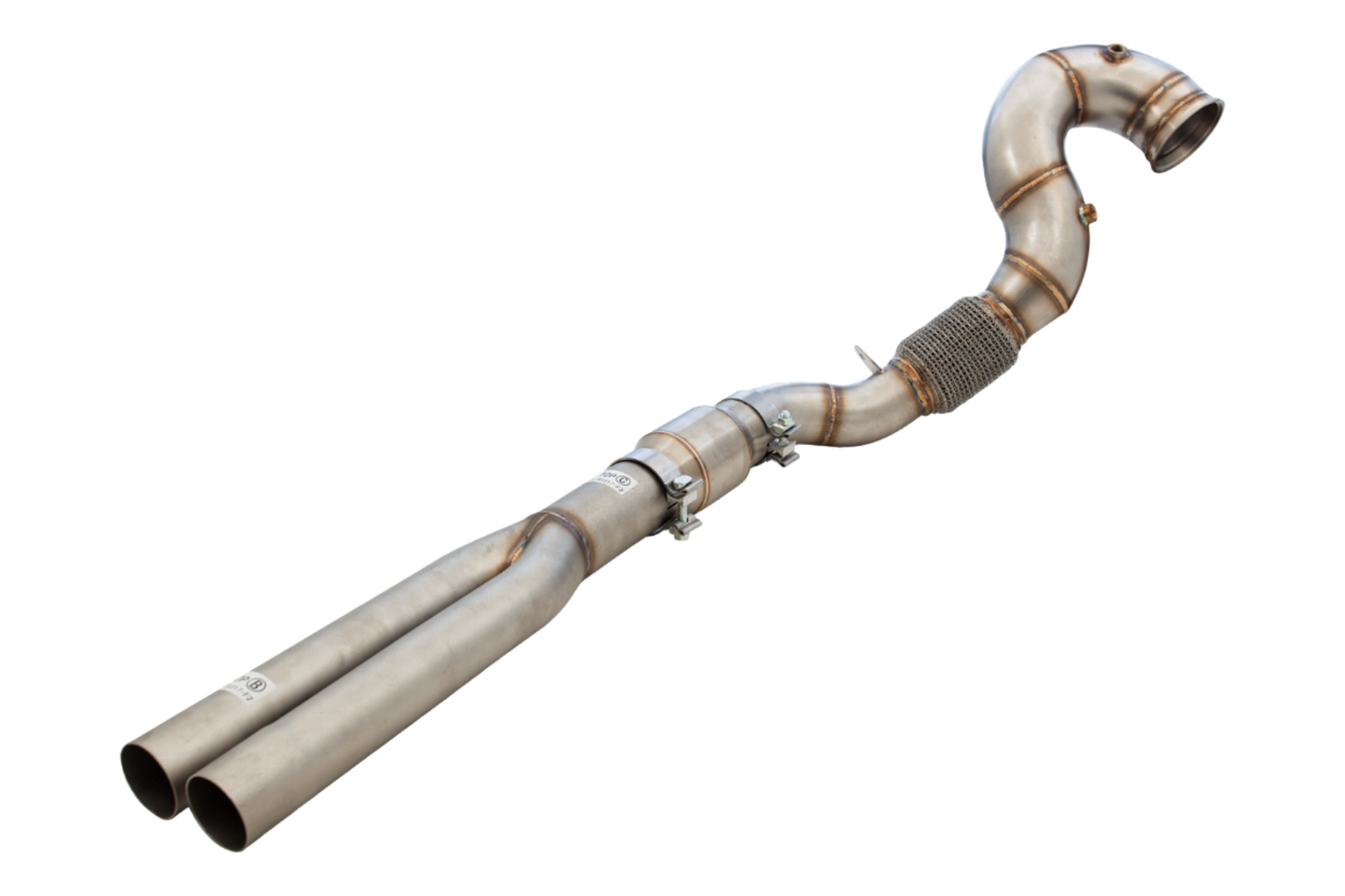 Audi RS3 8V Downpipe with High-Flow Catalytic Converter XForce 4"-3"