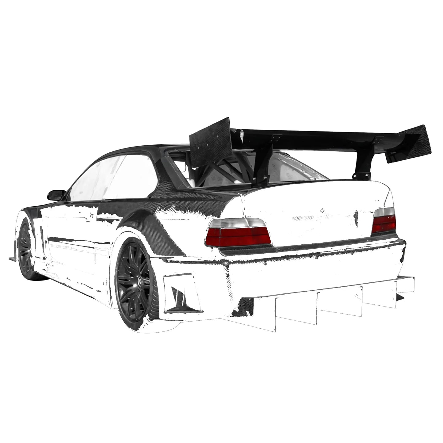 Carbon Fibre racing spoiler