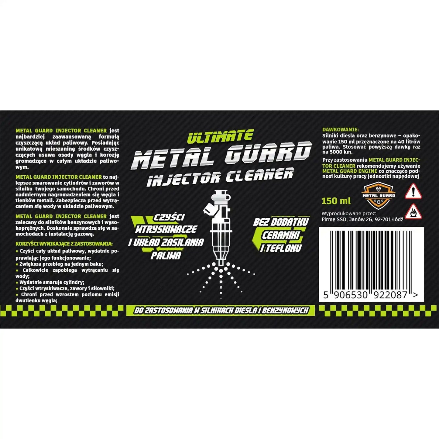 METAL GUARD INJECTOR Cleaner CLP 200 ml